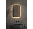 Зеркало DEFESTO с LED-подсветкой 40x60 см Без выключателя, Теплый белый свет OPTI DF 2812 1