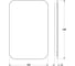 Зеркало DEFESTO с LED-подсветкой 40x60 см Без выключателя, Теплый белый свет OPTI DF 2812 3