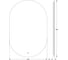 Зеркало DEFESTO с LED-подсветкой 25W 60x90 cm ИК - выключатель, Теплый белый свет OPTI DF 2915R 4