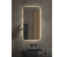 Зеркало DEFESTO с LED-подсветкой 50x100 см Без выключателя, Нейтральный белый свет OPTI DF 2805