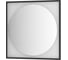 Зеркало DEFESTO в багетной раме с LED-подсветкой 80x80 см Без выключателя, Теплый белый свет, Черная рама ECLIPSE DF 2233 3
