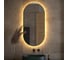 Зеркало DEFESTO с LED-подсветкой 31W 60x120 cm ИК - выключатель, Теплый белый свет OPTI DF 2916R 1