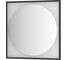 Зеркало DEFESTO в багетной раме с LED-подсветкой 80x80 см Сенсорный выключатель, Теплый белый свет, Черная рама ECLIPSE DF 2233S 3