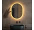 Зеркало DEFESTO с LED-подсветкой 19W 50x70 cm ИК - выключатель, Теплый белый свет OPTI DF 2913R 1