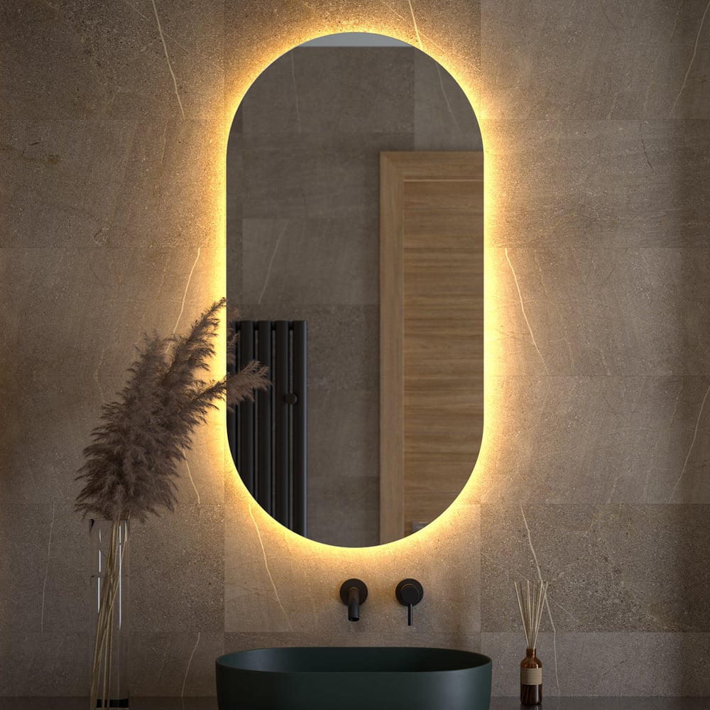 Зеркало DEFESTO с LED-подсветкой 31W 60x120 cm Без выключателя, Теплый ...