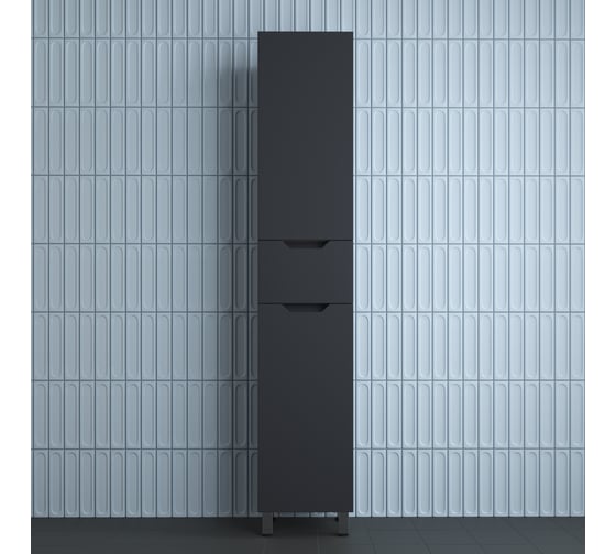 Пенал Style Line Остин 360 см напольный 1 ящик графит эмаль PLUS, ЛС-00002412 1