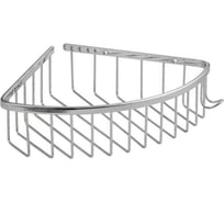 Полочка ООО ПКФ Сварком 18см одинарная, угловая, овальная, решётка из нержавеющей стали (уп/1шт) СанТех s066458