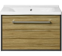 Тумба под раковину AQUATON Мерида 80 new антрацит/эбони светлый 1A232501MFAN0