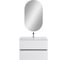 База под раковину подвесная Art&Max ELEGANT с двумя выкатными ящиками, с LED подсветкой ручек. Белый глянец, 770x469x550 AM-ELEGANT-800-2C-SO-BL-LED-P 6