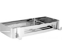 Полочка ООО ПКФ Сварком литая прямоугольная одинарная,из нержавеющей стали (уп/1шт) СанТех s057476