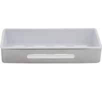 Полочка ООО ПКФ Сварком литая прямоугольная одинарная с пласт, вкладышем,из нержавеющей стали (уп/1шт) СанТех s057477