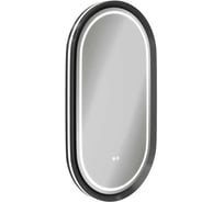 Зеркало настенное с подсветкой в ванную Teymi Iva Magic Black 500х900, LED, сенсор, антипар T20622 ЦБ-00270826