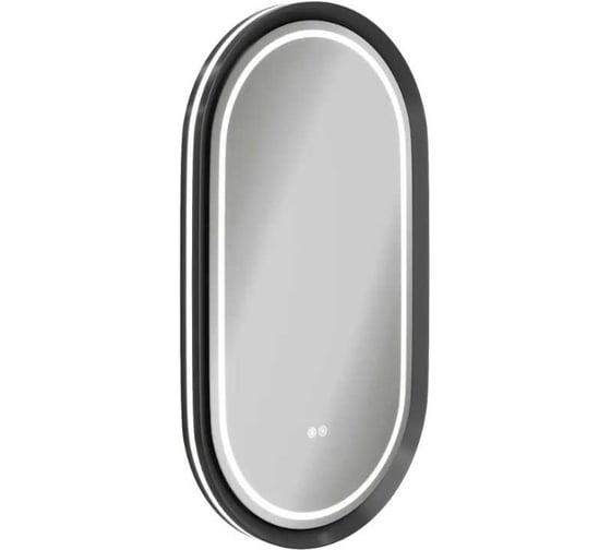 Зеркало настенное с подсветкой в ванную Teymi Iva Magic Black 500х900, LED, сенсор, антипар T20622 ЦБ-00270826 1