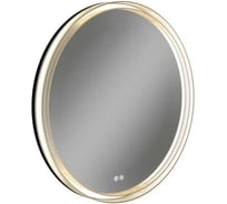 Зеркало настенное с подсветкой в ванную круглое Teymi Lina Romantic Black D60, LED, сенсор, антипар T20132 ЦБ-00270896