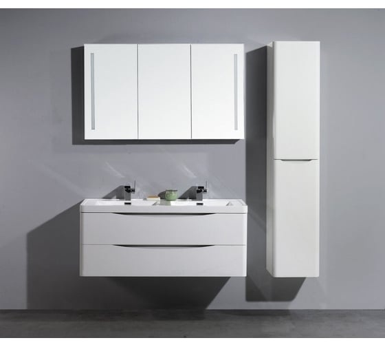 Подвесная база под раковину BelBagno ANCONA-N-1200-2C-SO-2-BL Bianco Lucido