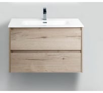 Подвесная база под раковину BelBagno KRAFT-800-2C-SO-RGB Rovere Galifax Bianco