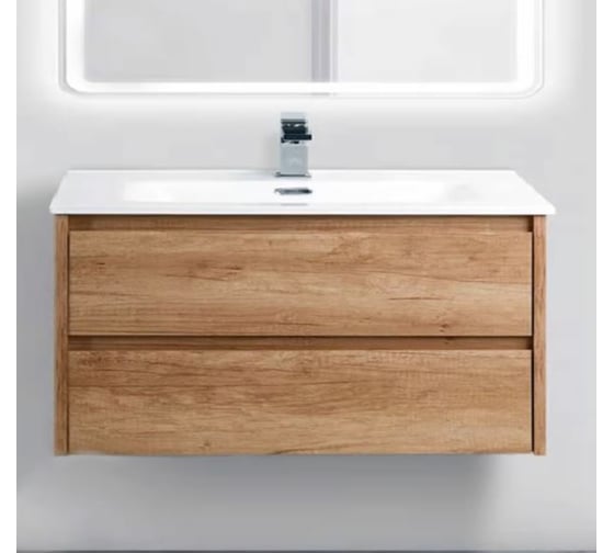 Подвесная база под раковину BelBagno KRAFT-1000-2C-SO-RNN Rovere Nebrasca Nature 1