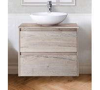 Подвесная база под раковину BelBagno KRAFT-600-2C-SO-RGB Rovere Galifax Bianco