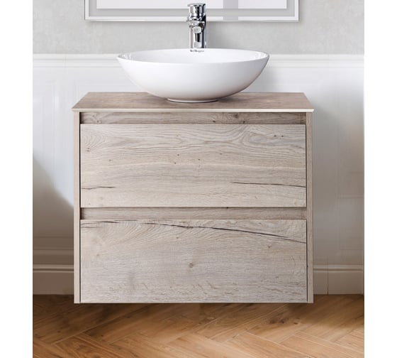 Подвесная база под раковину BelBagno KRAFT-600-2C-SO-RGB Rovere Galifax Bianco 1