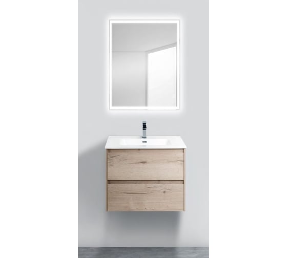 Подвесная база под раковину BelBagno KRAFT-600-2C-SO-RGB Rovere Galifax Bianco