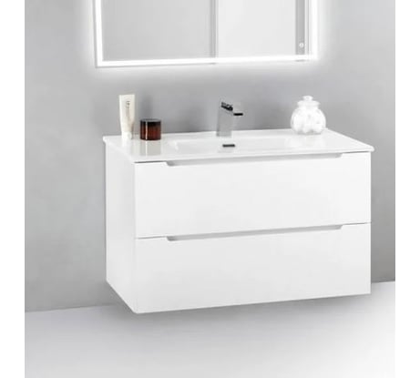 Подвесная база под раковину BelBagno ETNA39-700/390-2C-SO-BL-P Bianco Lucido