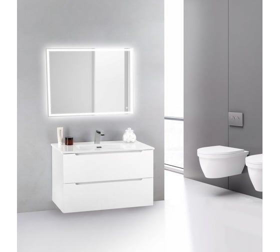 Подвесная база под раковину BelBagno ETNA39-700/390-2C-SO-BL-P Bianco Lucido