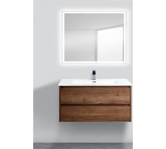 Подвесная база под раковину BelBagno KRAFT-1000-2C-SO-RT Rovere Tabacco