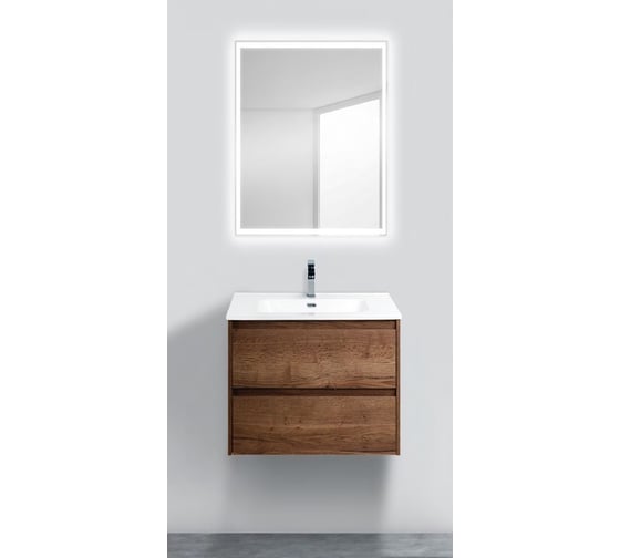 Подвесная база под раковину BelBagno KRAFT-700-2C-SO-RT Rovere Tabacco