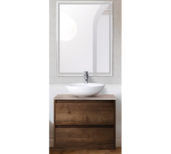 Подвесная база под раковину BelBagno KRAFT-800-2C-SO-RT Rovere Tabacco