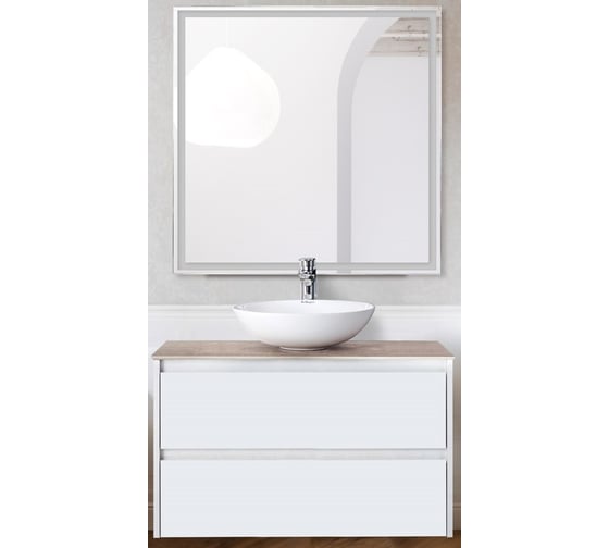 Подвесная база под раковину BelBagno KRAFT-800-2C-SO-BO Bianco Opaco