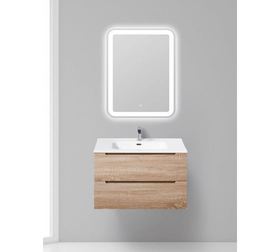 Подвесная база под раковину BelBagno ETNA-800-2C-SO-WO-P Rovere Bianco