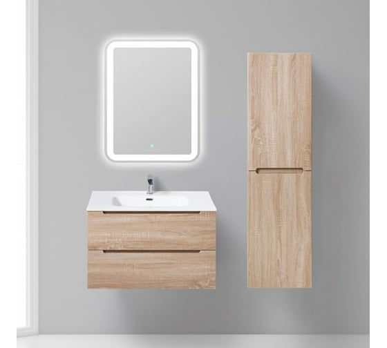 Подвесная база под раковину BelBagno ETNA-800-2C-SO-WO-P Rovere Bianco