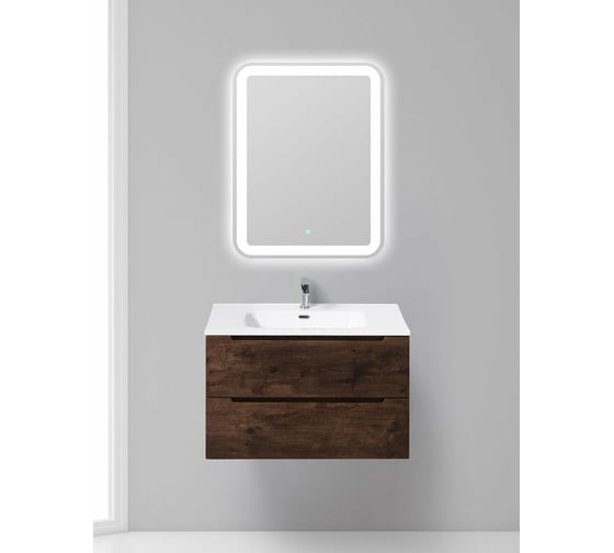 Подвесная база под раковину BelBagno ETNA-800-2C-SO-RW-P Rovere Moro