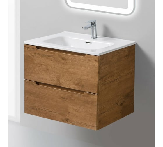 Подвесная база под раковину BelBagno ETNA-600-2C-SO-RN-P Rovere Nature
