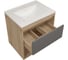 Тумба подвесная для ванной Teymi 60 см Vitra корпус дуб без фасада T60402 ЦБ-00284752 13