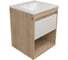 Тумба подвесная для ванной Teymi 50 см Vitra корпус дуб без фасада T60401 ЦБ-00284751 10