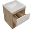 Тумба подвесная для ванной Teymi 50 см Vitra корпус дуб без фасада T60401 ЦБ-00284751 11