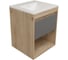 Тумба подвесная для ванной Teymi 50 см Vitra корпус дуб без фасада T60401 ЦБ-00284751 12