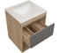 Тумба подвесная для ванной Teymi 50 см Vitra корпус дуб без фасада T60401 ЦБ-00284751 13