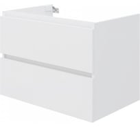 Тумба подвесная для ванной Teymi 70 см Laina корпус белый фасад матовый белый T60803 ЦБ-00285282
