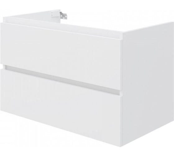 Тумба подвесная для ванной Teymi 80 см Laina корпус белый фасад матовый белый T60805 ЦБ-00285284 1