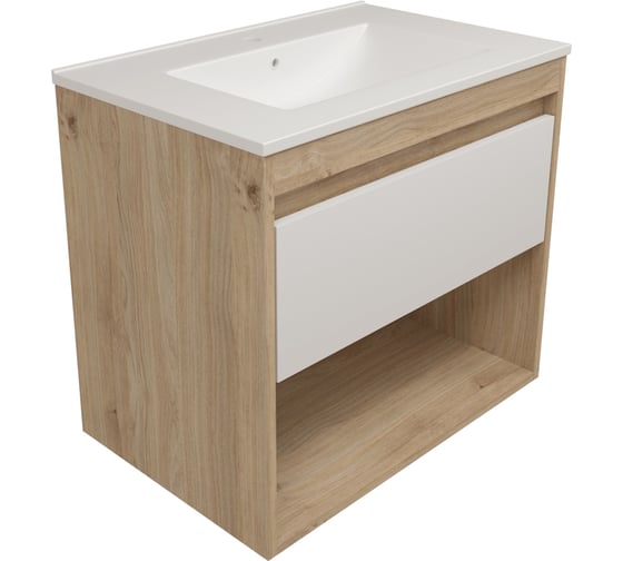 Фасад для тумбы в ванную Teymi 70 см Vitra цвет белый T60410 ЦБ-00272672 1