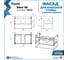 Фасад для тумбы в ванную Teymi 70 см Vitra цвет белый T60410 ЦБ-00272672 4