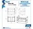 Фасад для тумбы в ванную Teymi 60 см Vitra цвет белый T60408 ЦБ-00284755 4