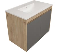 Фасад для тумбы в ванную Teymi 80 см Netta цвет графит T60615 ЦБ-00272679