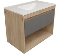 Фасад для тумбы в ванную Teymi 80 см Vitra цвет графит T60415 ЦБ-00272681