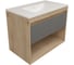 Фасад для тумбы в ванную Teymi 80 см Vitra цвет графит T60415 ЦБ-00272681 1