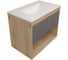 Фасад для тумбы в ванную Teymi 75 см Vitra цвет графит T60413 ЦБ-00272677 1