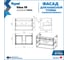 Фасад для тумбы в ванную Teymi 75 см Vitra цвет белый T60412 ЦБ-00272676 4
