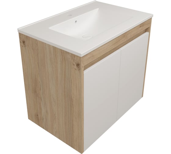 Фасад для тумбы в ванную Teymi 70 см Netta цвет белый ЦБ-00272670 1